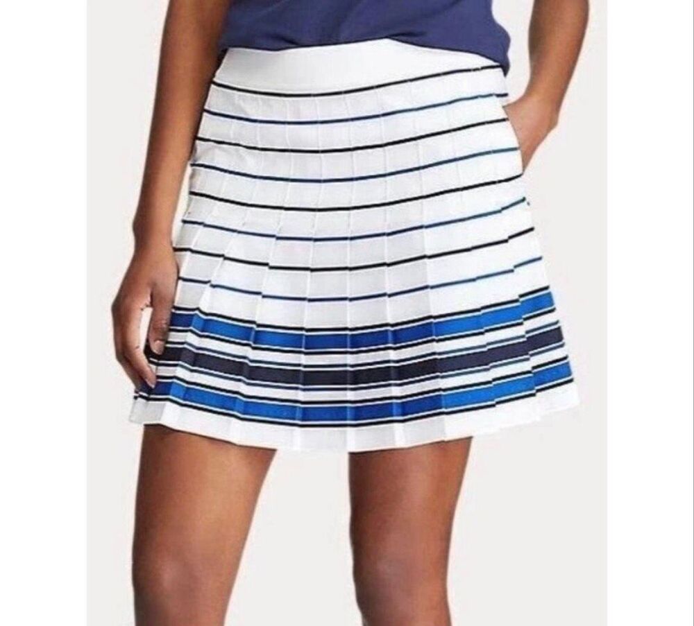 Ralph Lauren Golf Pleated Striped Golf Skort size medium